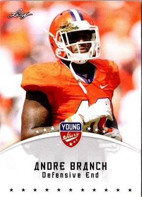2012 Leaf Young Stars Andre Branch #6 Clemson Tigers Football Card - Image 1 of 2