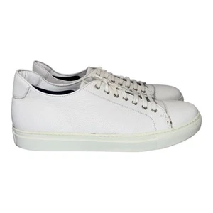 Zapatillas informales Calzoleria Toscana de cuero blanco para hombre talla 48/US talla 15 - Imagen 1 de 6