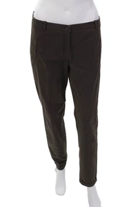 Fabiana Filippi Womens Cotton Solid Buttoned Tapered Leg Pants Gray Size 32 - Picture 1 of 6