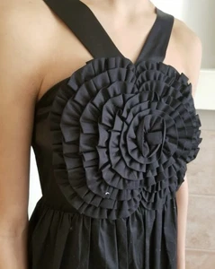 Anthropology Gorgeous Flower Dress | Burlap | Ruffles Sleeveless | Size 0 - Picture 1 of 13