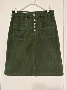 Minifalda Anthropologie Pilcro and the Letterpress Talia Pana Talla 8 Verde - Imagen 1 de 9