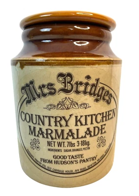 Mrs Bridges Country Kitchen Marmalade Hudson's Pantry Ceramic JAR ONLY 8" - Image 1 of 4