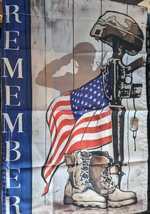 NEW Double Sided Remember Veterans KIA Garden Flag 12x18 FREE SHIPPING - Picture 1 of 1
