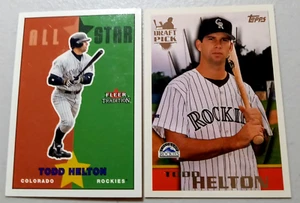 2003 Fleer Tradition Update All-Star Todd Helton &1996 Draft Pick Rookie Card - Picture 1 of 18