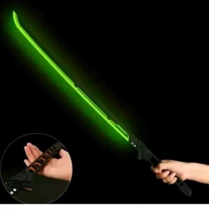 StarWars Ninja Schwert Katana Cyberpunk Lightsword LED Grün Neu - Bild 1 von 3