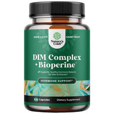 Complejo DIM Natures Craft + Cápsulas Bioperine - Alivio de la menopausia, equilibrio de estrógenos