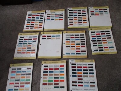 PAINT COLOR REFERENCE SAMPLE PAINT CHIPS DUPONT 1970s and 80s  ford TRUCK COLORS - Image 1 of 4