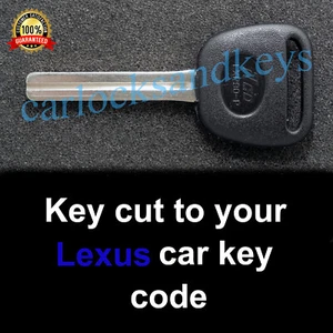 1990-96 Lexus LS400/LS430 High Security Key Cut To Your Key Code - A Working Key - Foto 1 di 2