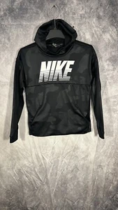 boys nike pullover hoodie medium Black Camo Polyester Sweater - Picture 1 of 11