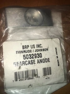 Zinc Gearcase Anode for 4-Stroke Johnson Evinrude 60HP+ Outboard 5032930 - Picture 1 of 1