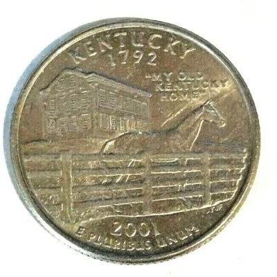 2001 KENTUCKY - D - STATE QUARTER-BU- ATB COINS -FREE SHIPPING!! - Image 1 of 2
