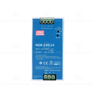 MeanWell NDR-240-24 fuente de alimentación conmutada 240W 24VDC 10A carriles de puente fuente de alimentación DIN-Rail - Imagen 1 de 4
