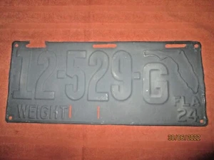 Oldtimer 1924 Florida Nummernschild - Bild 1 von 2