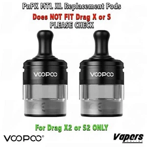 Voopoo PnPX MTL Cartridge x 2 in XL - for Drag X2 and S2 - Picture 1 of 2