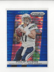 2013 Panini Prizm Prizms Blue Pulsar #96 Philip Rivers Chargers