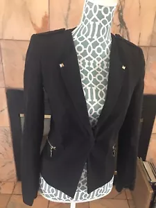 WOMENS H&M Black BLAZER SIZE 4 US 34 EUR - Picture 1 of 5