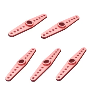 5pcs Aluminum 15T Spline Red Steering Servo Arm Horn For 1:5 HPI Baja RC Model - Picture 1 of 4