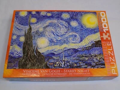 Vincent Van Gogh Starry Night EuroGraphics Puzzle 1000 Pieces NOT Counted AS IS - Image 1 of 2