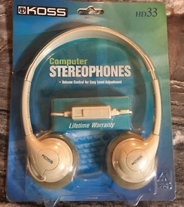 Vintage Koss Hd33 Computer Stereophones Still In Original Package! - Picture 1 of 2