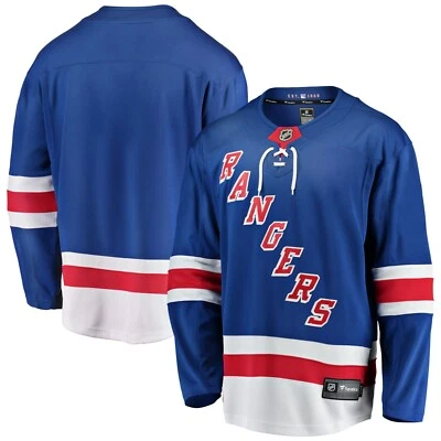 NHL Trikot Jersey New York Rangers Breakaway Fanatics Eishockey Home blau
