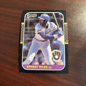 1987 Donruss - #151 Ernest Riles Milwaukee Brewers - Picture 1 of 1