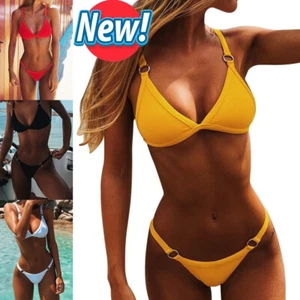 Sexy Womens Bikini Set Push-Up Padded Bra Swimsuit Beach Swimwear Bathing Suit - Picture 1 of 31