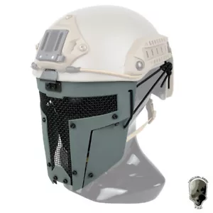 TMC Paintball Mask Full Face Mesh SPT Protective Airsoft Mask FAST Helmet Army - Picture 1 of 15