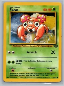 Paras 59/64 Jungle Common Pokémon TCG 1999 - Picture 1 of 2