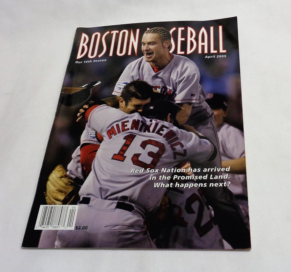 April 2005 Fenway Park Boston Baseball Red Sox Program Scorecard Ring Ceremony  - Image 1 of 1