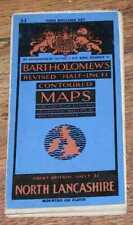 Map: North Lancashire & Isle of Man, Bartholomew's Revised Half-Inch Sh. 31 1946