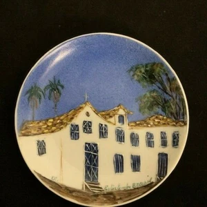 ESTER BOBACOV EMBU SIGNED 6" PLATE CARAPICULBA CHURCH BRASIL 1989 - Picture 1 of 6