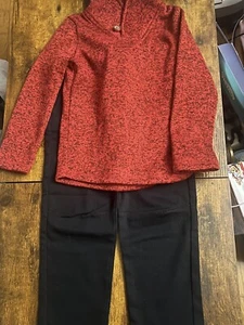 Boys Black Dress Pants & Sweater Sze 5 & Long Sleeve White Button UpDress Shirt - Picture 1 of 5