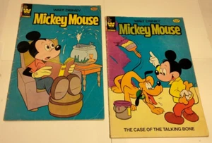 Whitman Comics Walt Disney Mickey Mouse 1955 No. Nº 213 y 1970 216 - Imagen 1 de 9