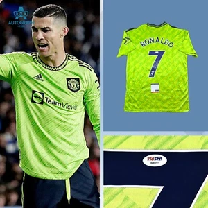 Cristiano Ronaldo Signed Manchester United 2022/23 3rd Jersey W/ PSA COA - Picture 1 of 4