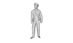 Printle W Homme 1924--Figurina sigaretta postino postino postino per diorami set treno - Foto 1 di 11