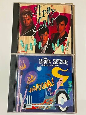 STRAY CATS Blast Off! CD 1989 +BONUS Brian Setzer Orchestra Vavoom CD !! - Image 1 of 2