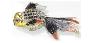 LAST ONE Kubla Crafts Colorful Koi Fish Ornaments Set of 3 NIB Goldfish FREESHIP - Picture 1 of 1