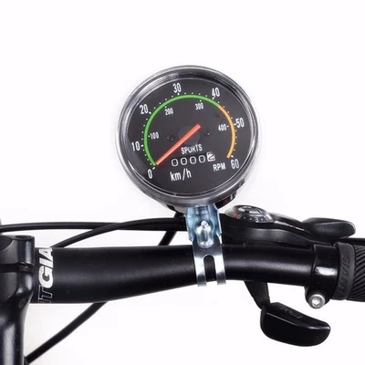 Bicycle Bike Speedometer Analog Mechanical Odometer Waterproof With Hardware UK - Image 1 of 4