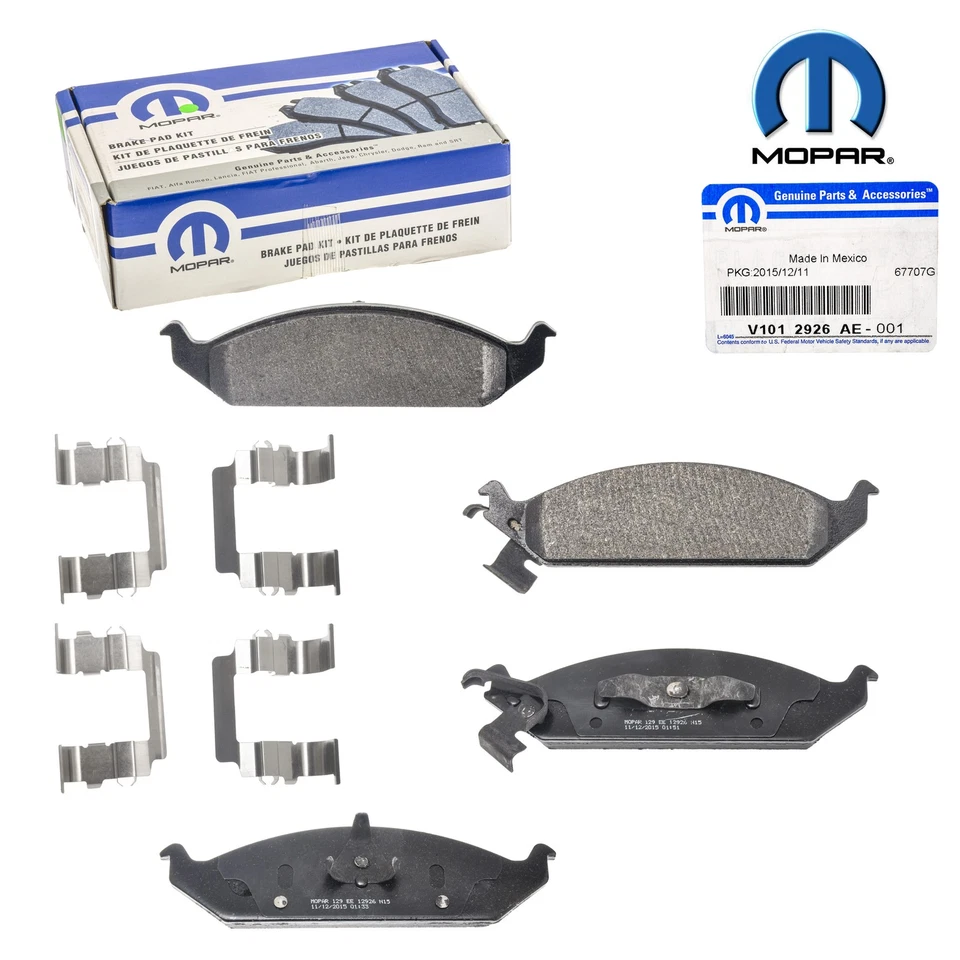 Mopar Disc Brake Pad Set V1012926AB For Chrysler Dodge Plymouth Breeze 1996-2000 - Image 1 of 4