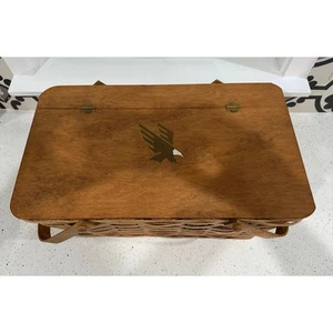 SELTEN VTG Winston geflochtener Picknickkorb für Zigaretten mit Klappdeckel & Zubehör - Bild 1 von 5