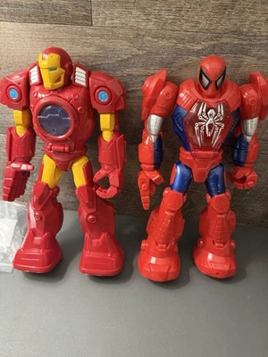 "Figura de 11"" Playskool Heroes Iron Man Spider Man Mech Armor Marvel Superheroes" Foto 1 de 4