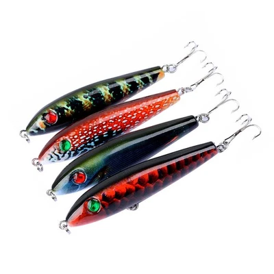  4 Pcs Angel Futter Angeln Fischköder Für Bass Barschfischereiköder - Bild 1 von 4