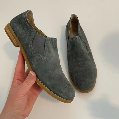 Hush Puppies Women's Size 9 Wide Blue Suede Loafers - Image 1 of 4