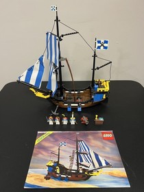 Vintage Lego 6274 Caribbean Clipper 100% Complete w Instructions and Minifigures
