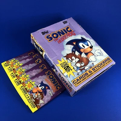 (EMPTY BOX) 1993 Topps | (SONIC THE HEDGEHOG) SEGA Trading Cards Wrapper RARE - Image 1 of 4