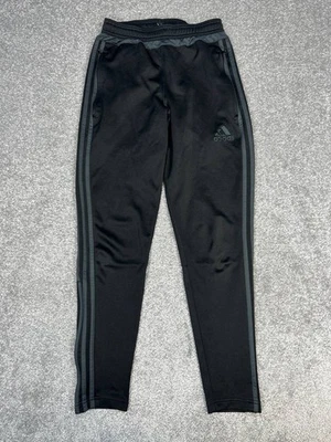 Adidas Climacool Track Pants Mens Small Black 3 Stripes Logo Mid Rise Ankle Zip - Image 1 of 4