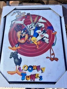 POSTER ARTISTICO LOONEY TOONS NUOVO CON CORNICE - Foto 1 di 3