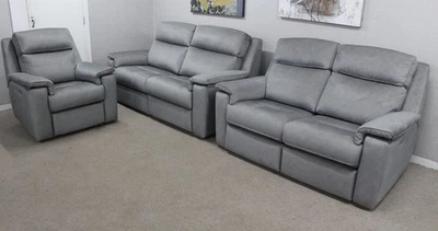G Plan Thornbury Stingray Charcoal Fab Power 3 & 2 Seater Sofas & Power Armchair - Image 1 of 4