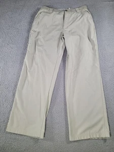 Columbia Men's Pants 30x28 100% Polyester Tan Beige Cargo Zip Flap Pocket - Picture 1 of 11
