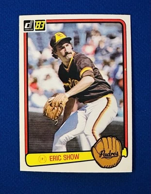 1983 DONRUSS #439 ERIC SHOW SAN DIEGO PADRES NM-MT or BETTER 101 WINS - Image 1 of 2